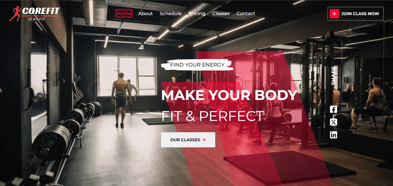 Gym Portfolio Website