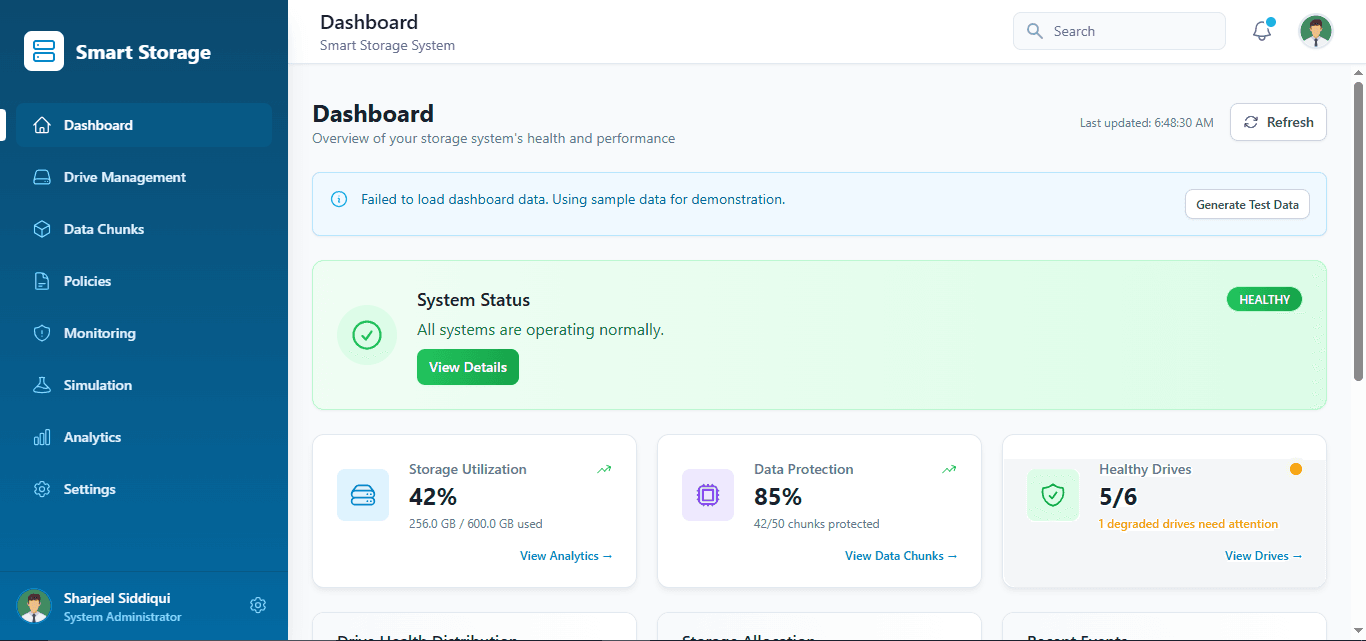 Smart Data Storage System